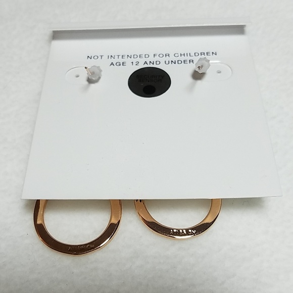 Rose Gold-tone And Crystal Dangle earrings - Picture 2 of 5